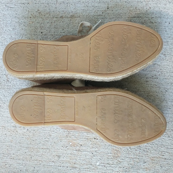 Eric Michael Beige Suede Espadrilles - Picture 4 of 8